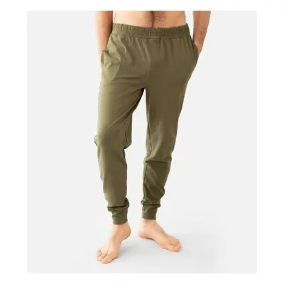 Lotuscrafts Organic Mens Yoga Pant Laza szabású férfi nadrág Taupe Szín: Burnt Olive, Méret: S