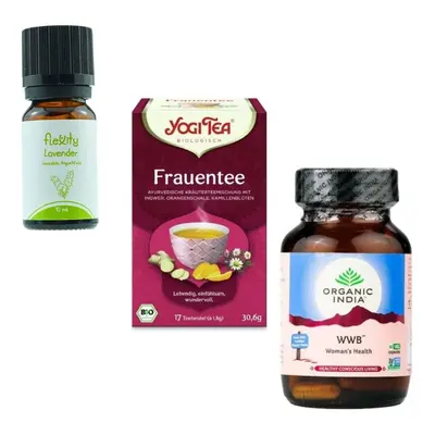 Flexity NŐI EGÉSZSÉG Csomag - Levendula, Yogi Women's Tea, Organic India Női egészség kapszula h