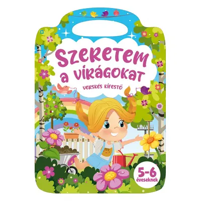 Szeretem a virágokat versikés kifestő