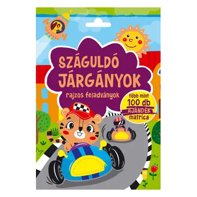 Száguldó járgányok - rajzos feladványok