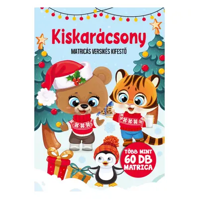 Kiskarácsony - matricás versikés kifestő több mint 60 matricával