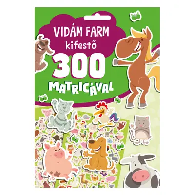 Vidám farm kifestő 300 matricával