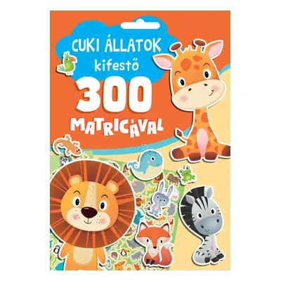 Cuki állatok kifestő 300 matricával