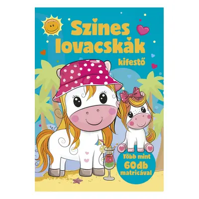 Színes lovacskák kifestő