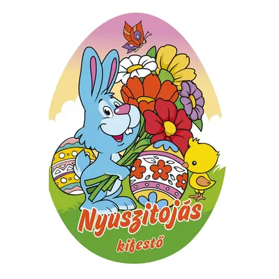 Nyuszitojás - kifestő