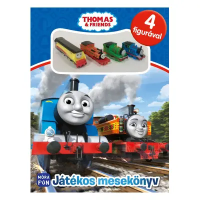 Thomas & Friend - Játékos mesekönyv - 4 figurával