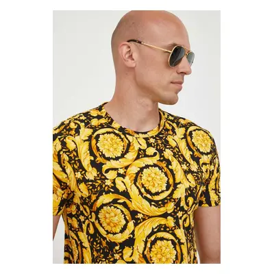 Versace t-shirt fekete, férfi, mintás, 1A00515