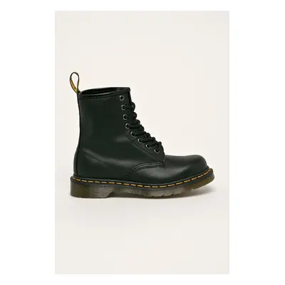 Dr. Martens bőr bakancs fekete, női, lapos talpú, DM27894201