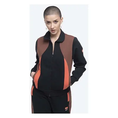 Wood felső Evonn x Fila Women Evonne Track Jacket B28 fekete, női, mintás