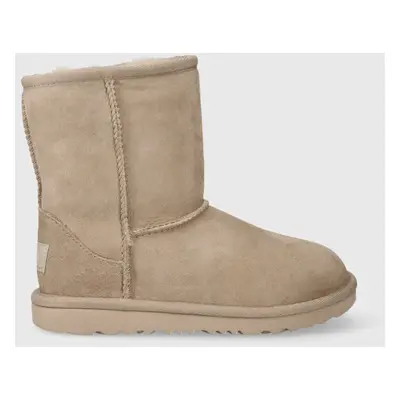 UGG gyerek hócipő velúrból Classic II bézs