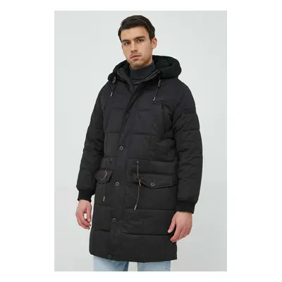 Pepe Jeans parka Jaden fekete, férfi, téli