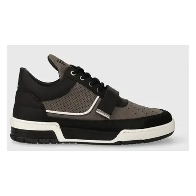 Filling Pieces bőr sportcipő Low Top Blaze fekete