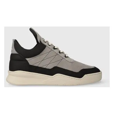 Filling Pieces bőr sportcipő Low Top Tweek szürke