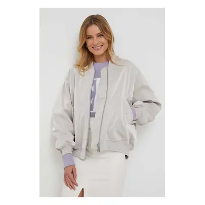 Calvin Klein bomber dzseki női, szürke, átmeneti