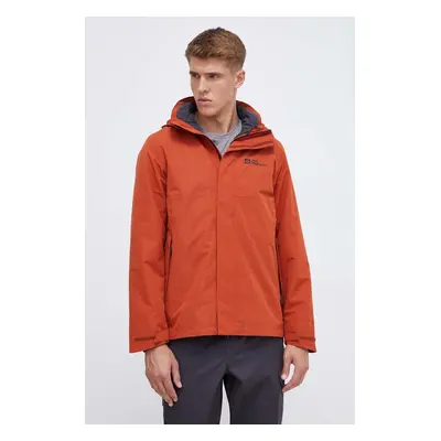 Jack Wolfskin sportos dzseki Luntal 3in1 narancssárga