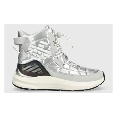 EA7 Emporio Armani hócipő Snow Boot ezüst