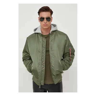 Alpha Industries bomber dzseki MA-1 ZH Back EMB férfi, zöld, téli