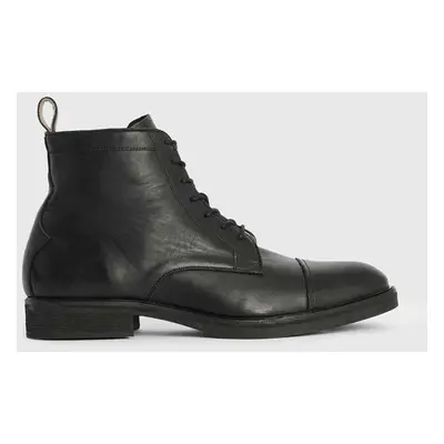 AllSaints bőr cipő Drago Boot fekete, férfi, MF561Z