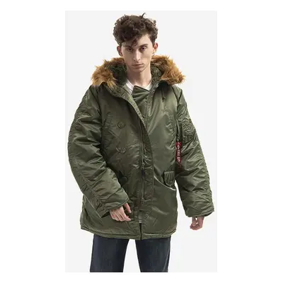 Alpha Industries rövid kabát N3B N3B zöld, férfi, téli