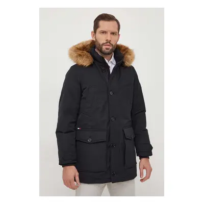 Tommy Hilfiger pehely parka fekete, férfi, téli