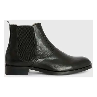 AllSaints bőr bokacsizma Gus Boot Lthr fekete, férfi, MF586Z