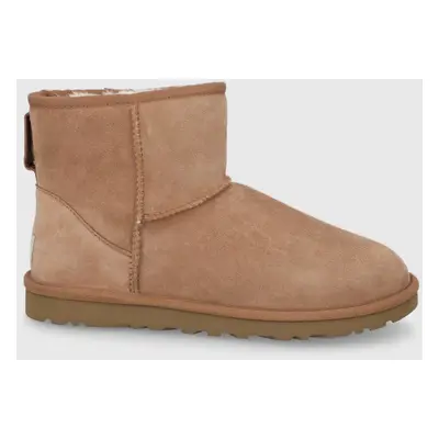 UGG velúr hócipő Classic Mini barna, férfi, 1002072.CHE