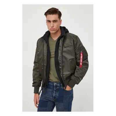 Alpha Industries bomber dzseki MA-1 D-Tec férfi, zöld, téli