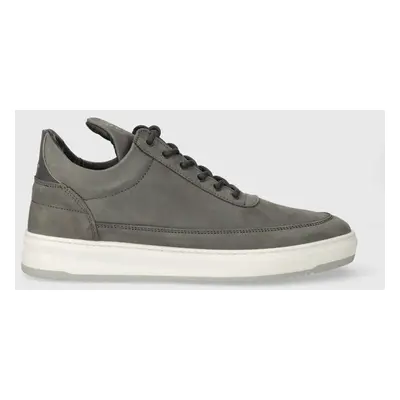 Filling Pieces nubuk tornacipő Low Top Base szürke