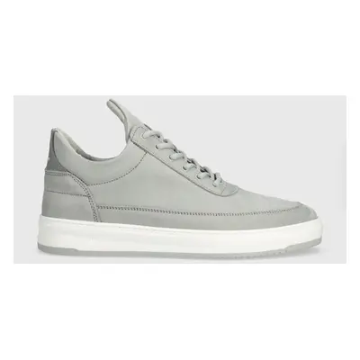 Filling Pieces nubuk tornacipő Low Top Base szürke