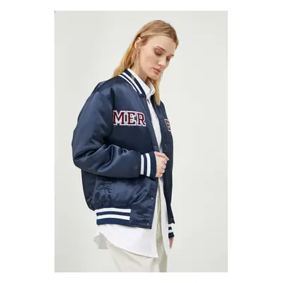 The Mercer Brand bomber dzseki Varsity sötétkék, téli, ME0484204953