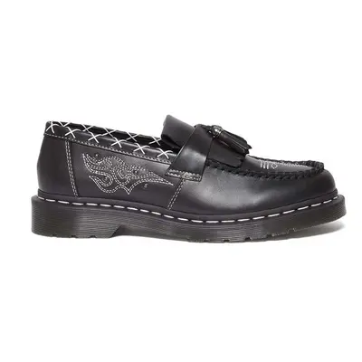 Dr. Martens bőr mokaszin Adrian Gothic Americana fekete, DM31626001