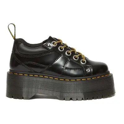 Dr. Martens bőr félcipő 5i Quad Max fekete, női, platformos, DM31423001