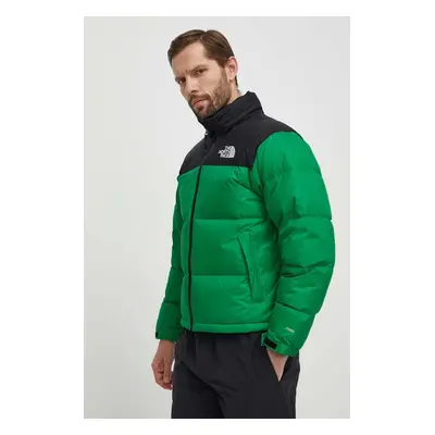 The North Face pehelydzseki RETRO NUPTSE JACKET férfi, zöld, téli, NF0A3C8DPO81