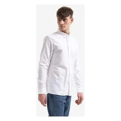 A.P.C. pamut ing Chemise Greg férfi, galléros, fehér, regular