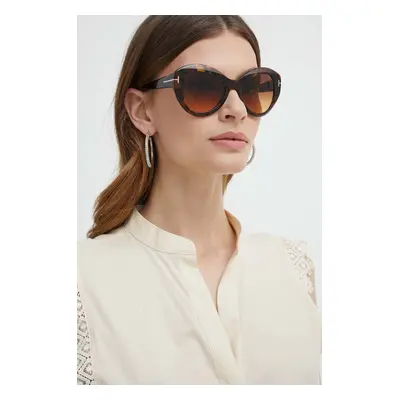 Tom Ford napszemüveg barna, női, FT1084_5252F