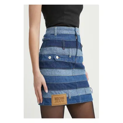 Moschino Jeans farmer szoknya mini, egyenes