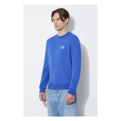 A.P.C. pamut melegítőfelső sweat rider férfi, sima, COEZD-H27699