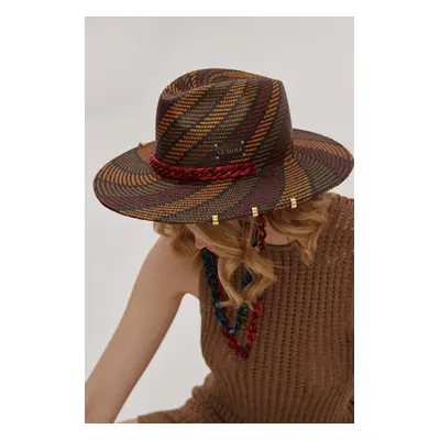 LE SH KA headwear kalap Double Chain Red Fedora