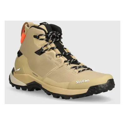 Salewa cipő Puez Mid Powertex bézs, férfi