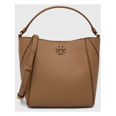 Tory Burch bőr táska McGraw Small barna, 158500.227