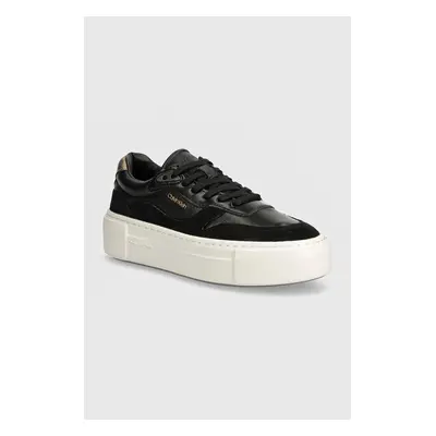 Calvin Klein sportcipő FF CUPSOLE LACE UP W/ML MIX fekete, HW0HW02125