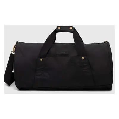 Barbour táska Explorer Wax Duffle Bag fekete, UBA0566