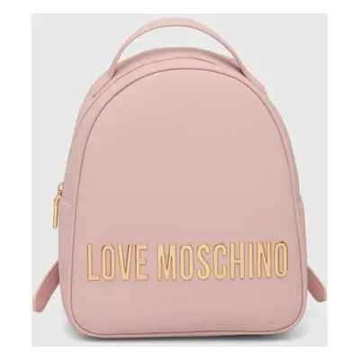 Love Moschino hátizsák rózsaszín, női, kis, nyomott mintás, JC4197PP1LKD0000