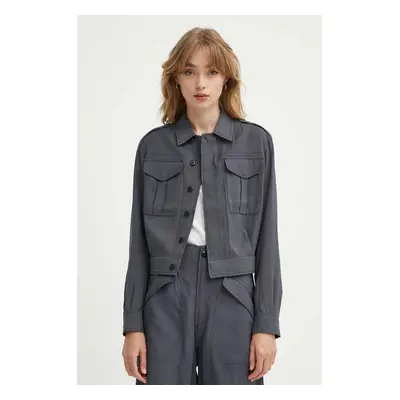 G-Star Raw rövid kabát női, szürke, átmeneti, D24583-D522