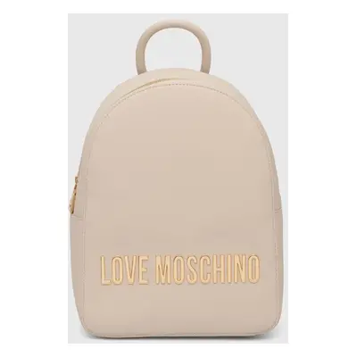 Love Moschino hátizsák bézs, női, kis, nyomott mintás, JC4193PP1LKD0000