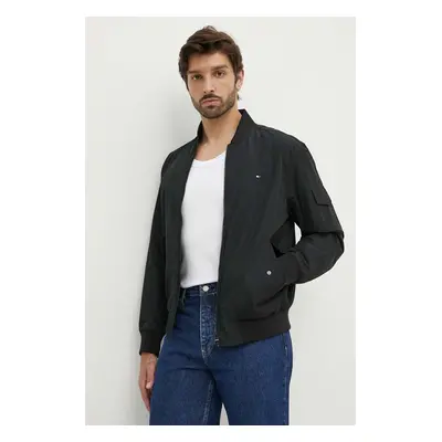 Tommy Hilfiger bomber dzseki férfi, fekete, átmeneti, MW0MW35658