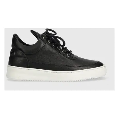 Filling Pieces bőr sportcipő Low Top Ripple fekete