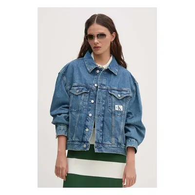 Calvin Klein Jeans farmerdzseki női, átmeneti, oversize, J20J223672