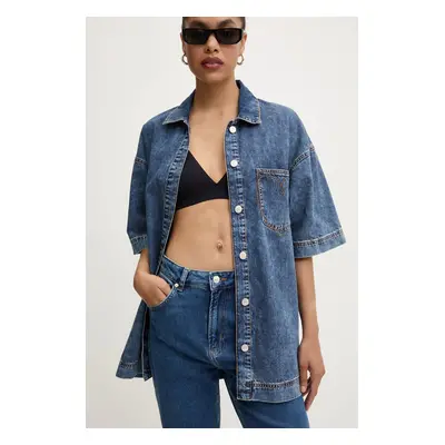 Moschino Jeans farmering női, galléros, relaxed, 0214.8224