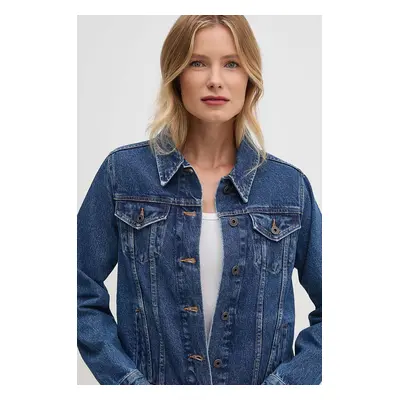 Pepe Jeans farmerdzseki REGULAR JACKET női, sötétkék, átmeneti, PL402432CT9